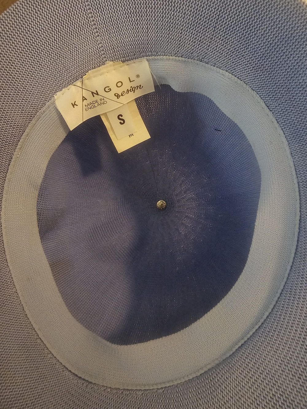 Kangol Light Blue Tropic casual Bucket Hat Size Small Excellent Condition Unisex - Picture 4 of 6